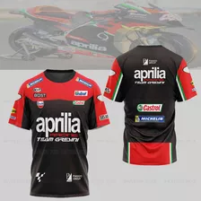 Camiseta Del Equipo Moto For Aprilia