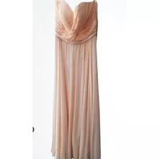 Vestido Strapless Con Corset Color Champagne 