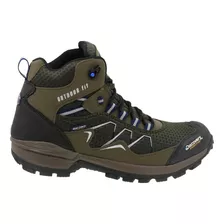 Bota Botín Senderismo O Caminata Hombre Discovery 2320 Verde