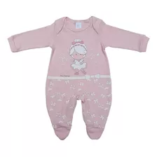 Macacão Pijama Bebê Em Algodão Estampado Bicho Molhado