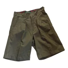 Bermuda Short Hombre Gabardina Casual Caballero Talla Chica