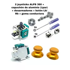 Joystick + Rb + Gomas + Aluminio + H Compatible Con Xbox 360