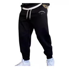 Calça Moletom California Premium Preto Confortável Leve