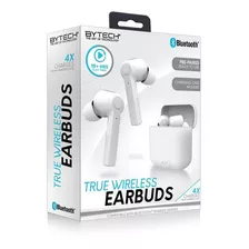 Audífonos Inalámbricos Bluetooth True Wireless Bytech Blanco