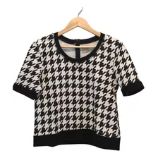 Blusa Cropped Feminina Xadrez Zara Tam.36 A 38 Blogueira