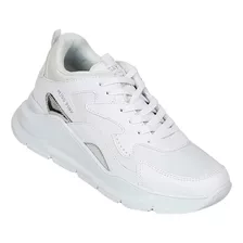 Tenis Casual Mujer Miss Pink Blanco 06903341 Tacto Piel