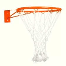 Aro Basquete Oficial Cesta Basquete Aço Carbono 45cm + Rede