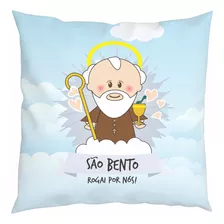 Almofada Com Enchimento Oração Santinhos São Bento