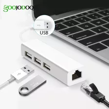 Cabo Adaptador Conversor De Rede P/ Ethernet Rj 45 +hub Usb