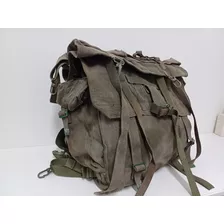 7k Antigua Mochila De Campaña Militar Ejercito Verde Olivo