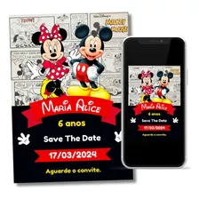 Save The Date Minnie E Mickey