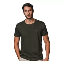 Camiseta Marrom Masculina 100% Algodão