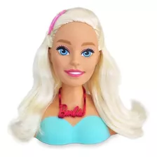Boneca Barbie Busto Pentear Cabelos Pupee 1255 + Acessórios