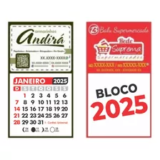 500 Mini Imãs De Geladeira C/ Calendário 2022 Com Sua Logo