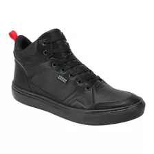 Tenis Casual Tipo Bota Urban Shoes Mper Color Negro/rojo