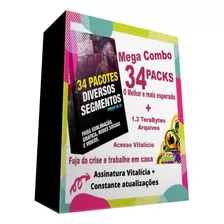 Combo 34 Packs Sublimação Artes Premium Gráficas Psd Cdr