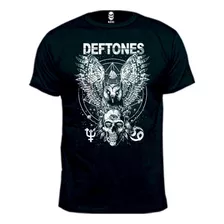 Remera Deftones Buho 100% Algodón Premium Peinado