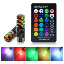 2 Cocuyos Rgb Led T10 Multifuncional Multicolor Carro Y Moto