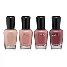 Esmalte Par Uñas Zoya All Snuggled Up Quad, 2 Onzas, 4 Unid