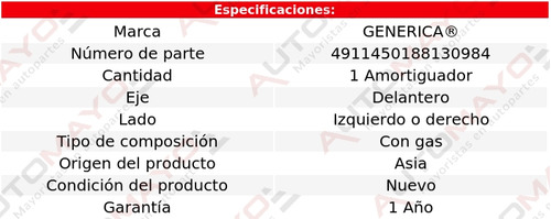 1 - Amortiguador Gas Del Izq/der Ge Bora Volkswagen 06-11 Foto 2