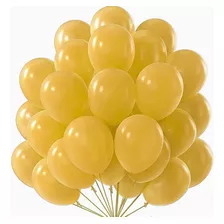 Balão Bexiga Redondo Liso 9 Bompack 30 Unidades Amarelo