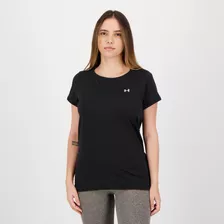 Camiseta Under Armour Heat Gear Feminina Preta E Cinza