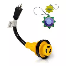 Hqrp Adaptador De Cable De Alimentacion Electrica Rv 15 A