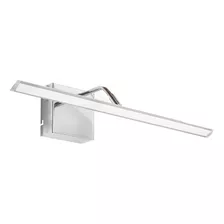 Aplique Pared Cuadros Movil Luz Led Calida 60cm Cuadra Cromo Gioluce