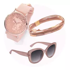 Set De Regalo Dama Y Caballero Reloj+lentes De Sol+pulsera