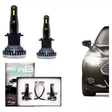 Kit C/ 2 Luz Led Farol Carro Modelo H4 30000 Lumens 6500k R8