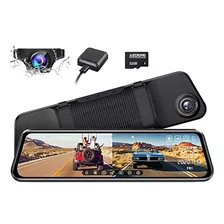 Azdome 12 Mirror Dash Cam Backup Camera, 1080p Full Hd Smar