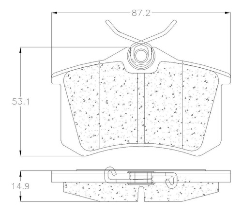 Balatas Traseras Para Volkswagen Jetta Gl 2001 2.0l Grc Foto 2