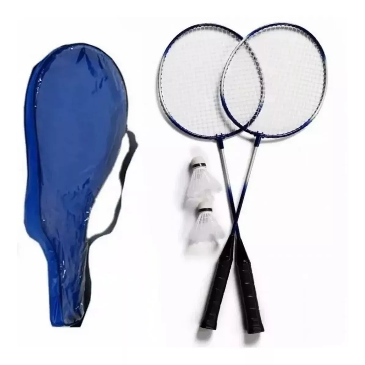 Raquetas X2 Juego Badminton Pelota Junior Niños Aluminio 