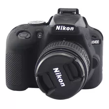 Funda De Silicona Para Nikon D3400 Negro