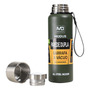 Garrafa Térmica De Inox 1,5 Litro Café Quente Água Gelada Cor Verde-escuro