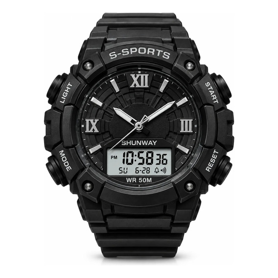Relogio Esportivo Shunway S-sports Analogico E Digital