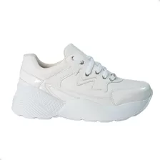 Zapatillas Sneaker Moda Mujer Con Plataforma Indra Roma