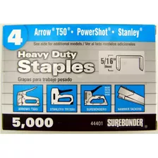 Surebonder Nº 4 Grapas Corona Estrecha Heavy Duty 5/16 Long