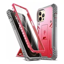 Funda Completa Anti Caidas Color Rojo Para iPhone 12 Pro Max