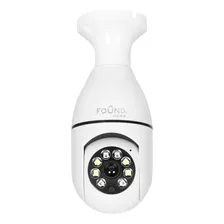 Camara De Seguridad Foco Hd 1080p Wifi Interior+socket 360º Color Blanco