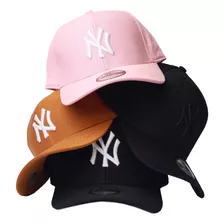 Kit 2 Bonés Ny New York Yankees Strapback Masculino Feminino