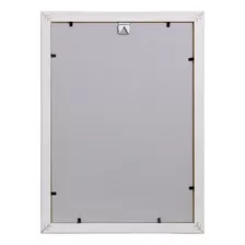 Porta Certificado A4 21x30 Diploma Quadro Foto Com Vidro Cor Branco