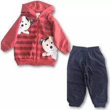 Conjunto Bebe Moletom Jaqueta Ziper Fashion Kids