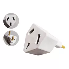 Pino Adaptador 3 Chato P/ Ar Condicionado Branco Und- Cód:82