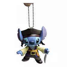 Llavero Lilo Y Stitch Piratas Del Caribe Jack Sparrow Pvc