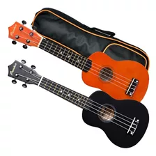 Ukelele Soprano Zurdo Colores + Funda Acolchada + Pua Envio