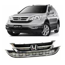 Grade Parachoque Honda Crv 2010 2011 Com Frisos E Emblema