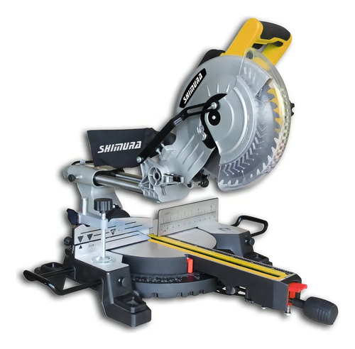 Sierra Ingletadora Telescópica Shimura 1800w 10  Guía Láser Sh-s10t