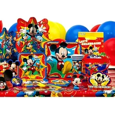 Kit Casa Mickey Minnie Mouse Cumpleaños Decoracion Piñatax12