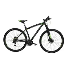 Mountain Bike Venzo Shadow Series Loki Evo R29 18 21v Frenos De Disco Mecánico Cambios Shimano Color Negro/verde 